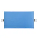 ROCKDALE RHAPSODY 131 SV WHITE BLUE деревянная банкетка с регулировкой высоты,цвет корпуса бел, сиденье вельвет в рубчик голуб.