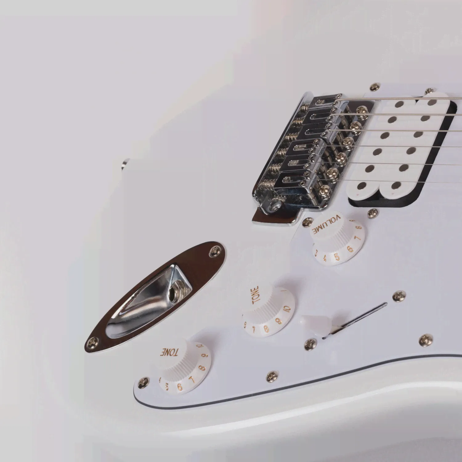 Электрогитара ROCKDALE STARS HSS WH белый-1